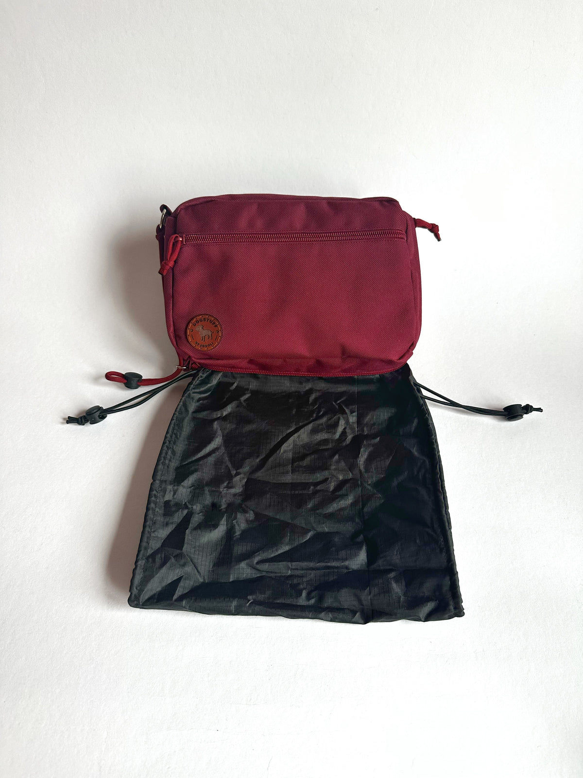Dog-Walking Bag Burgundy